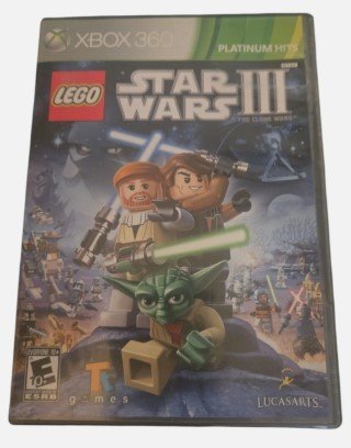 LEGO Star Wars III 3 The Clone Wars Xbox 360 Complete Platinum Hits