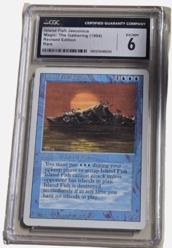 CGC 6 Rare Revised Island Fish Jasconius MTG