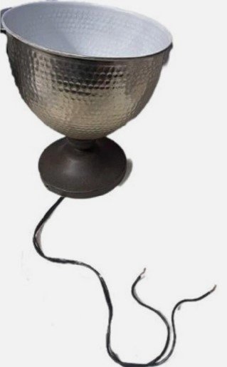 Pendant Light Fixture Hammered Metal Shade