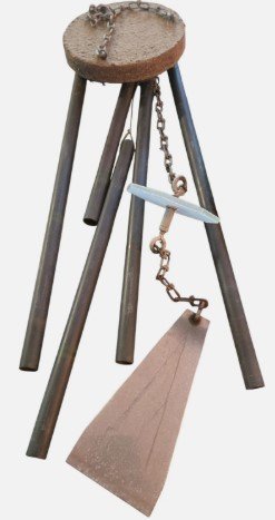 Handmade Wood And Metal Wind Chime