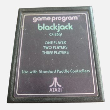 Blackjack ATARI 2600 Video Game Cartridge Only 1982