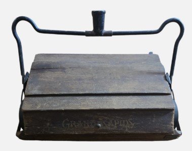 Antique Bissell Grand Rapids Wood Push Vacuum Carpet