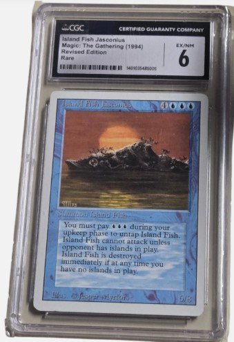 CGC 6 Rare Revised Island Fish Jasconius MTG