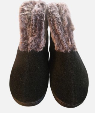 Acorn Black Boots Slip on Comfort Womens Size 6.5 - 7.5
