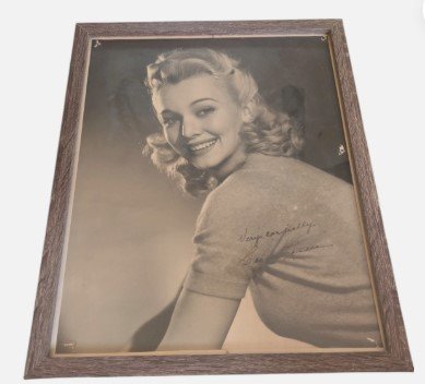 American Actress Carole Landis Signed Photograph