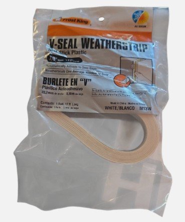 Frost King M13W Weatherstrip 17 Ft 7/8" Wide White