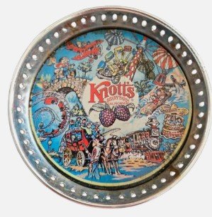 Vintage Knott's Berry Farm Coaster Dish Ashtray Souvenir