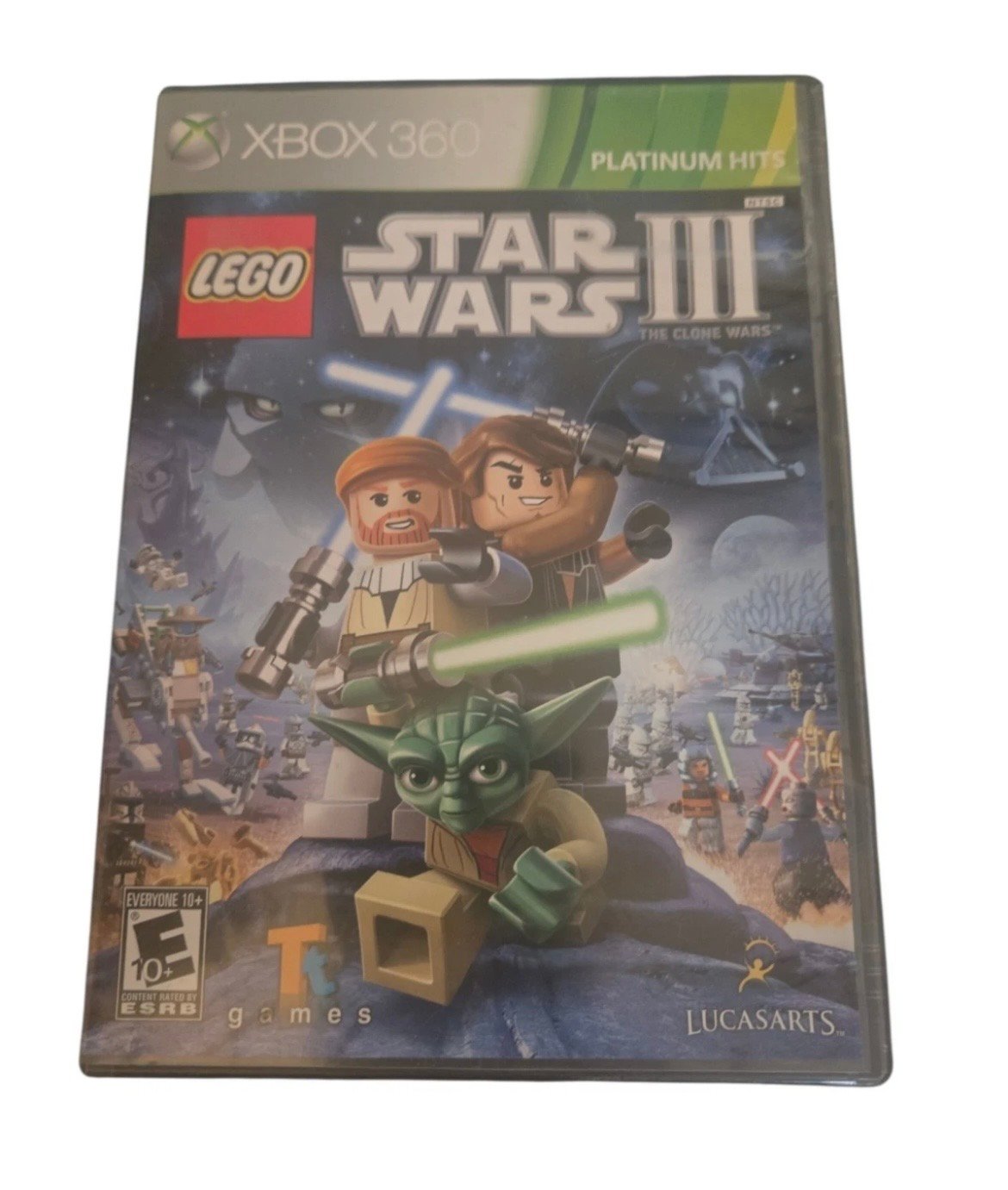 LEGO Star Wars III 3 The Clone Wars Xbox 360 Complete Platinum Hits